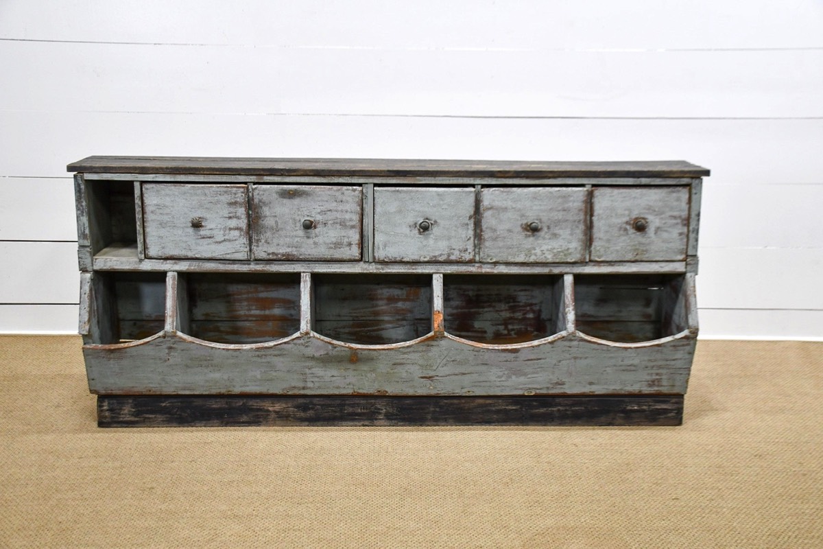 Antique French Country Store Counter