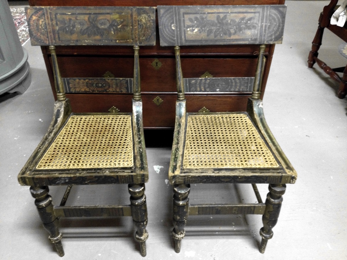 Pair Baltiimore Fancy Chairs cir. 1820