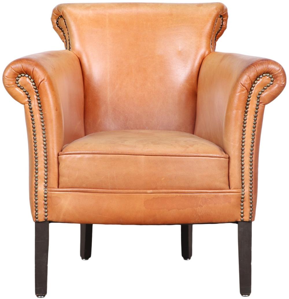 <b>Dutch Leather Club Chair</b><br>circa 1960, Holland