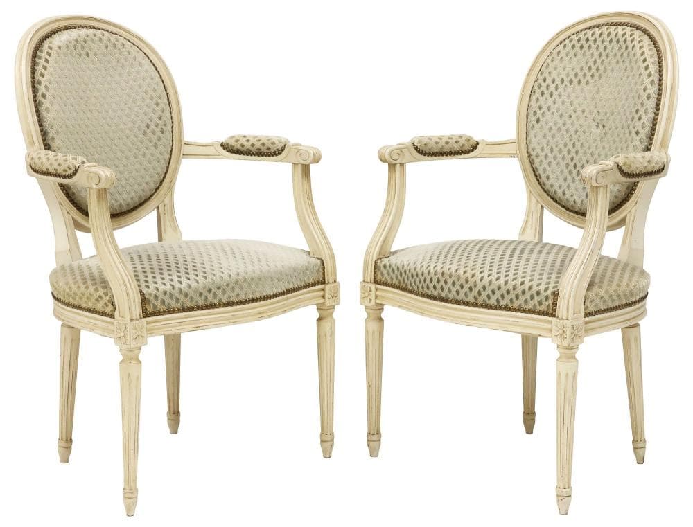 <b>Louis XVI-Style Parlor Chairs</b><br>circa 1900, France