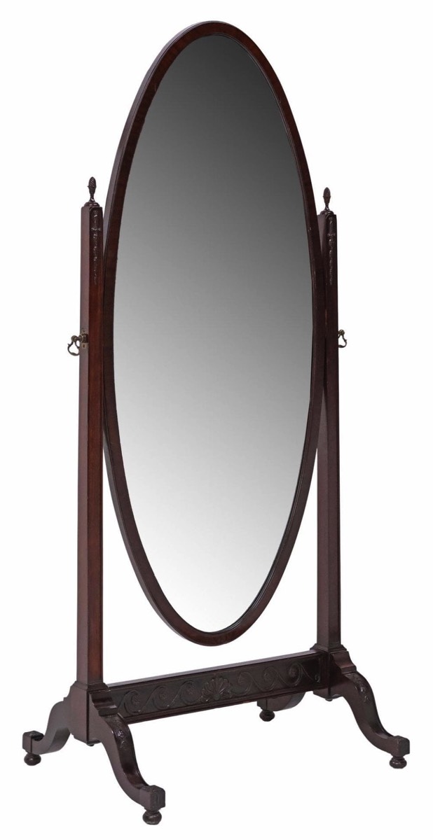 <b>Cheval Floor Mirror</b><br>approx. 65 tall x 29 wide inches<br>circa 20th cen.