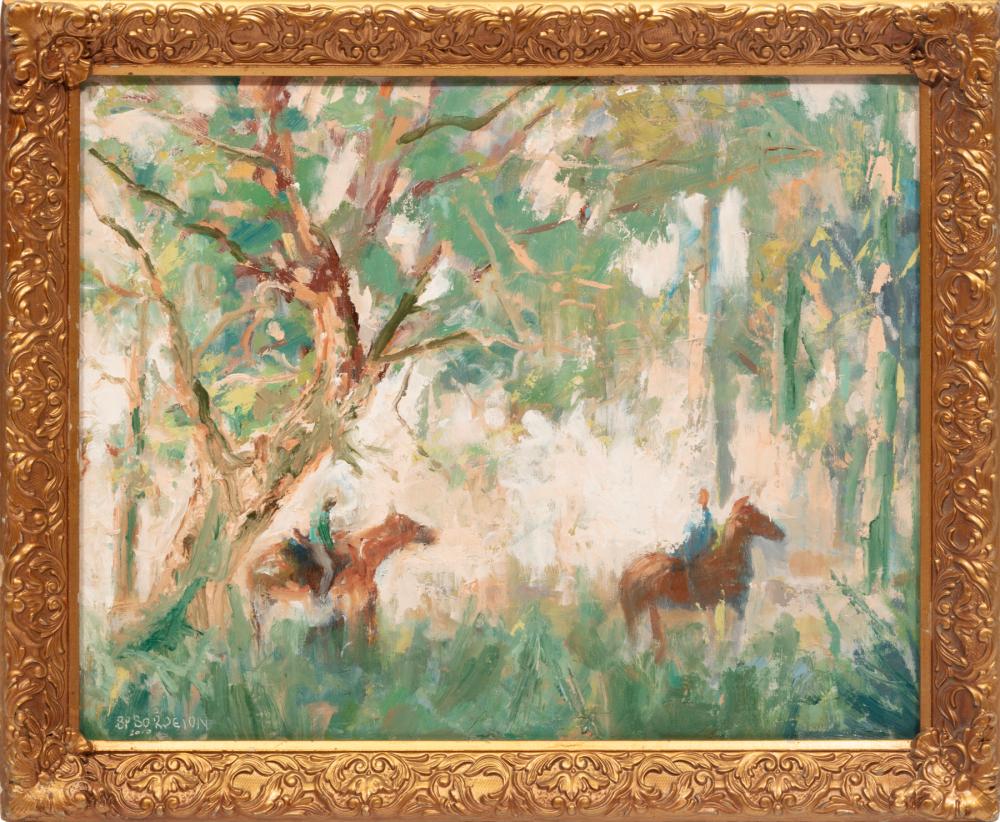 <b>Spring in St. Tammany</b><br>  Oil on canvas board<br>  approx. 18.75 x 22.75 inches<br> contemporary, USA