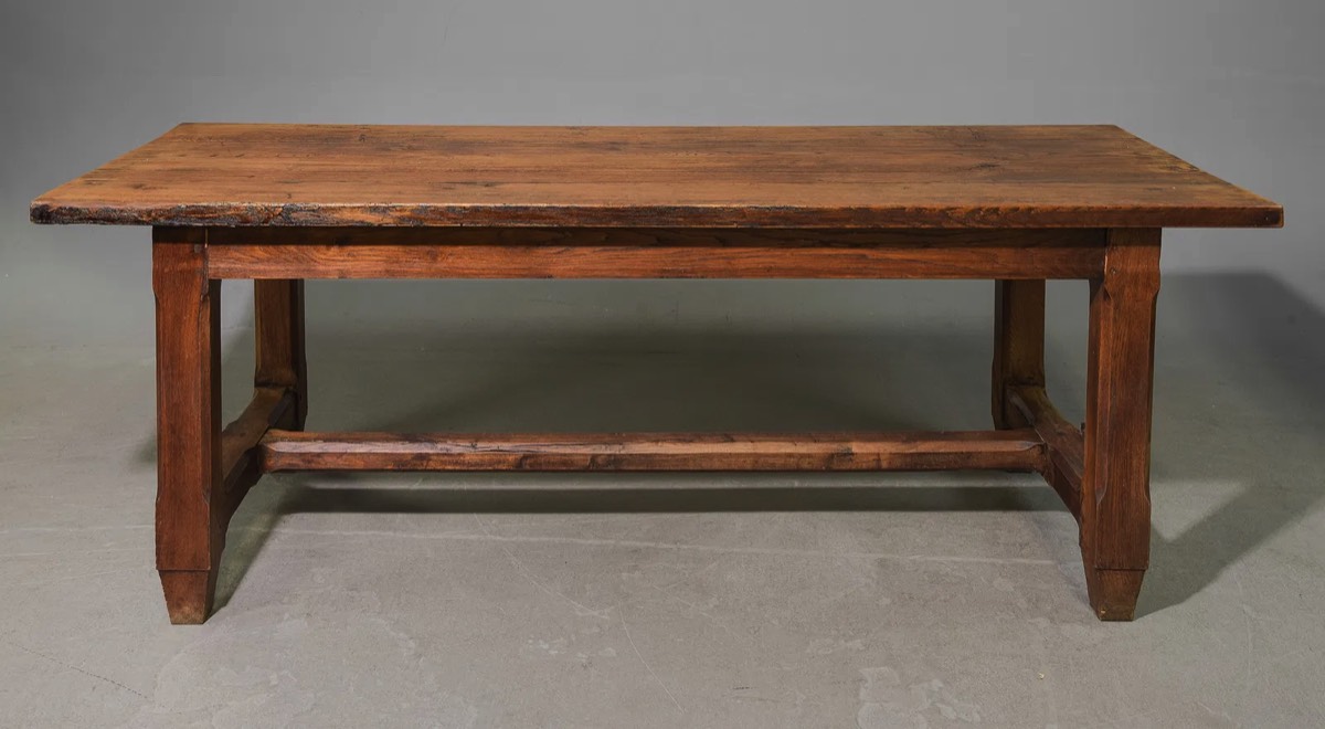 <b>French Farmhouse Table </b><br>approx. 19 T x  81 L x 33 inches<br> circa 20th cen., France 