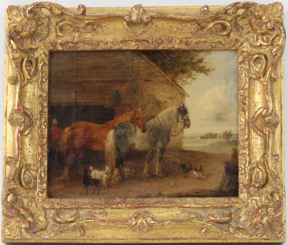 <b>Oil on Panel</b><br>approx. 8.25 T x 10 inches<br>circa 19th cen., Britain 