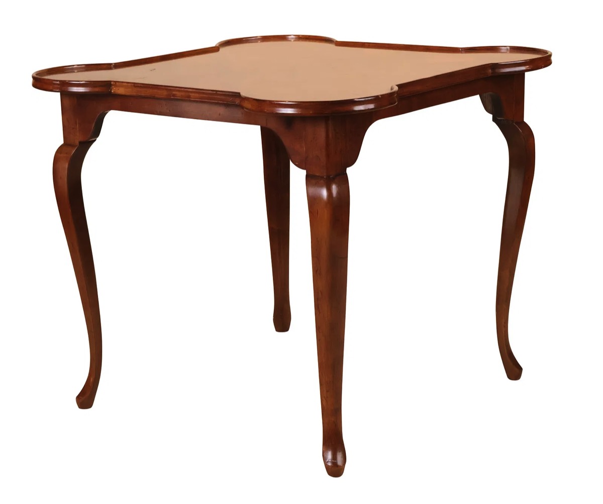 <b>French Provincial Style Walnut Center Table</b><br>approx. 29.5 T x  34 x 34 inches<br> circa 20th/21st cen., France 