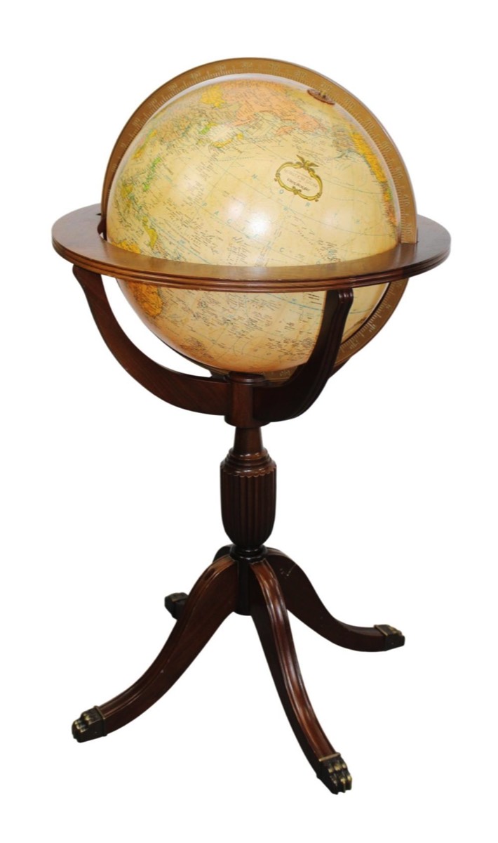 <b>Replogle Heirloom Globe</b><br> approx. 38 x 23 diameter inches<br> contemporary 