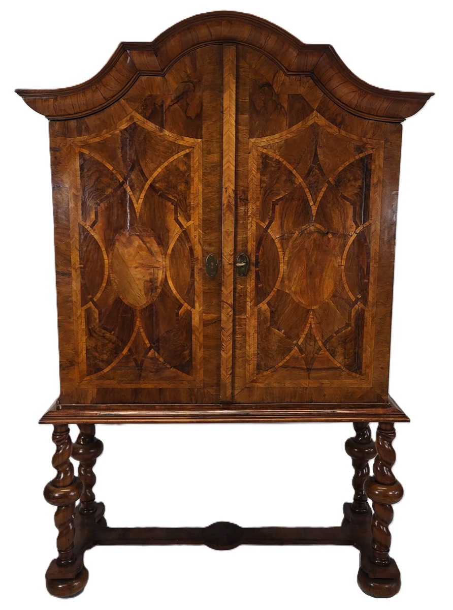 <b>Italian Cabinet on Stand</b><br> approx. 86 tall x 56 wide x 20 inches<br> circa 18th cen., Italy