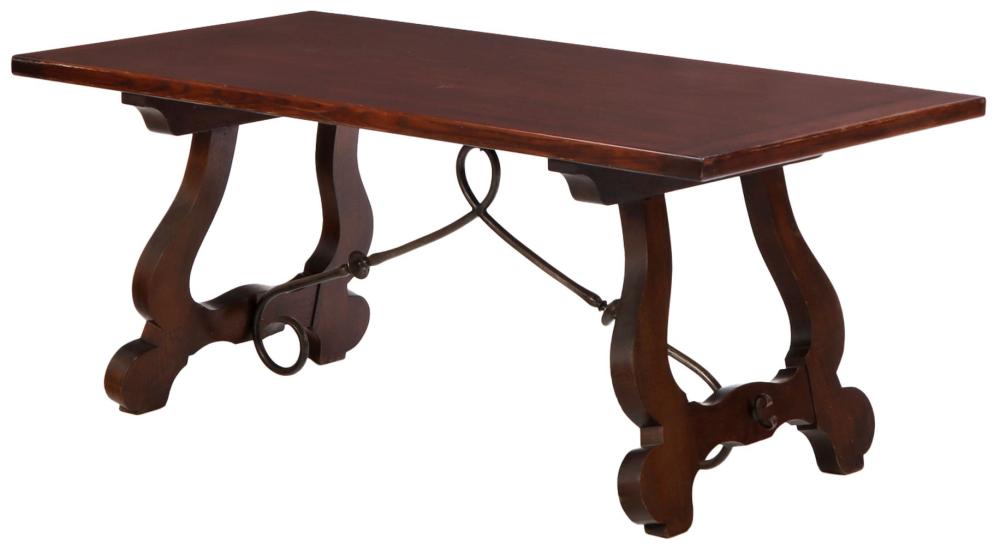 <b>French Oak Farm Dining Table</b><br>  approx. 29.75 tall x 70.75 wide x 35.25 inches<br> circa mid-20th cen, France. 