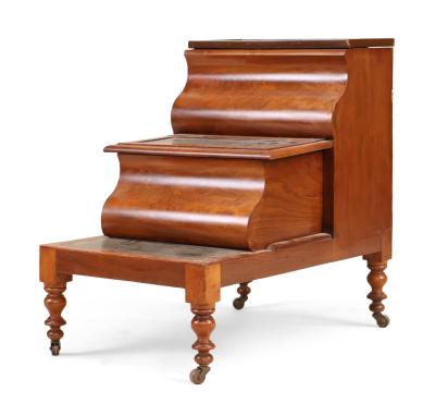 <b>Regency Mahogany Bedsteps</b><br>approx. 27 tall x 29 wide x 18 deep inches<br>circa 19th cen., England