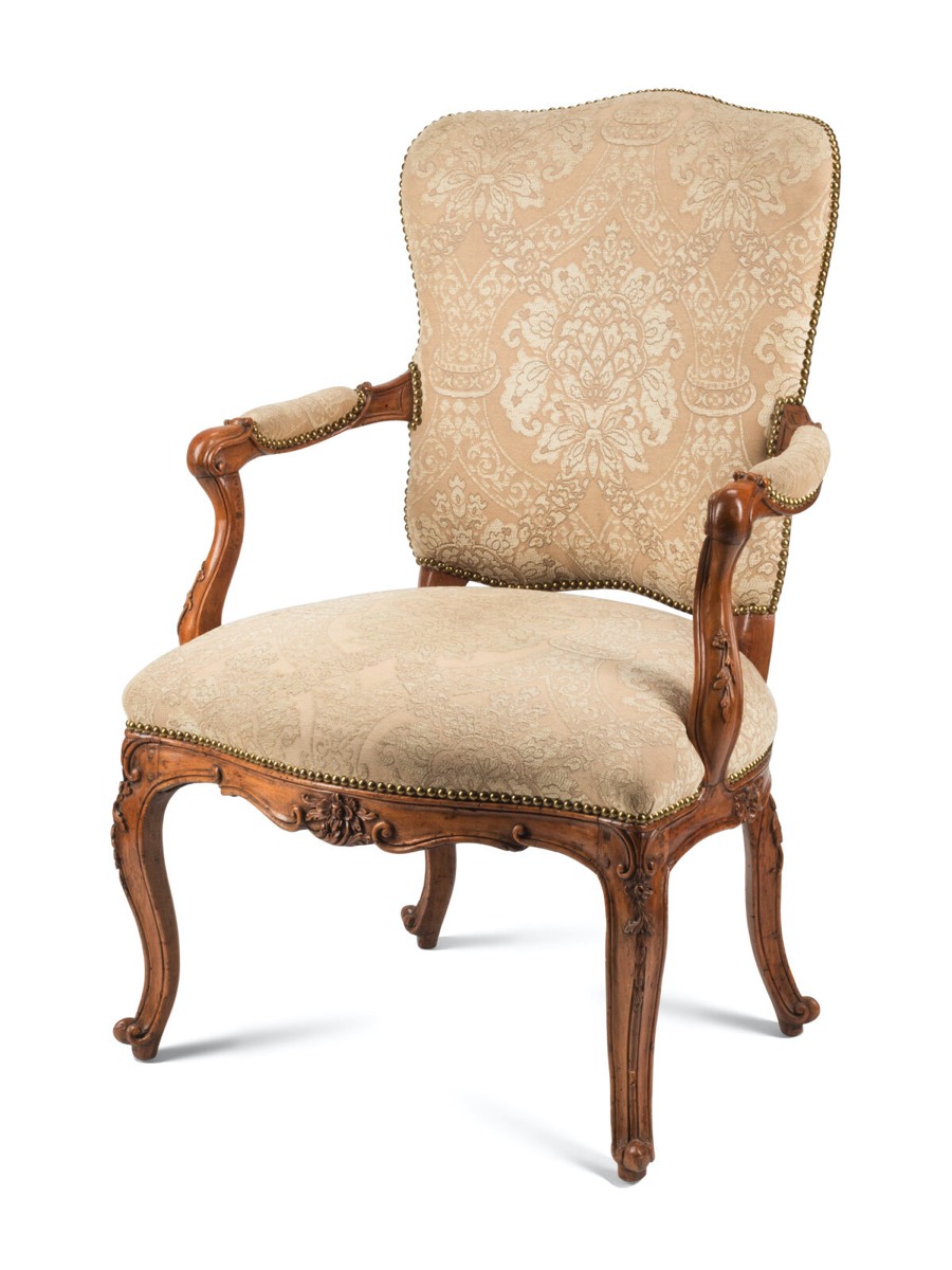 SOLD | SOLD | SOLD<br><b> Carved Lois XV Style Armchair</b><br> circa 18th cen., Italy
