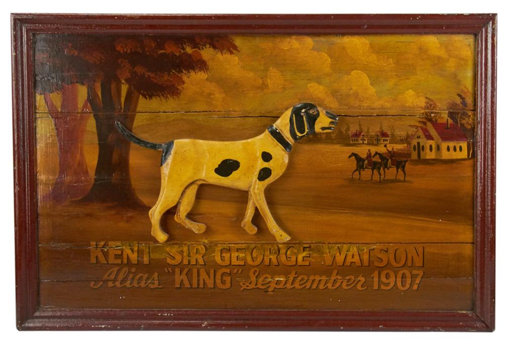 <b>Canine Relief on Board</b><br> approx. 24 x 36 inches<br> circa 1907