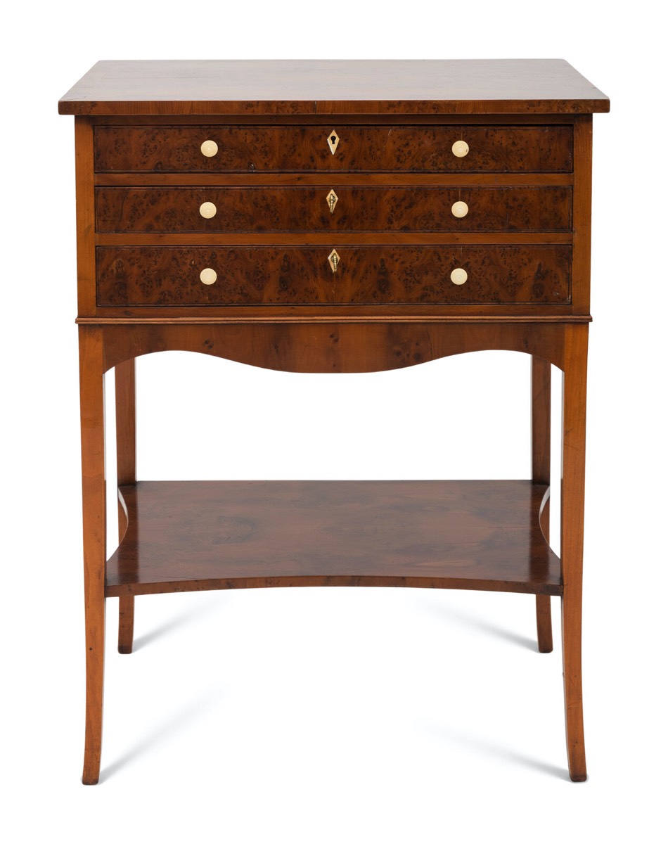 <b>Regency-Style Mahogany Table</b><br>approx. 29 T x 22 W x 15 D inches<br>circa mid-20th cen., UK