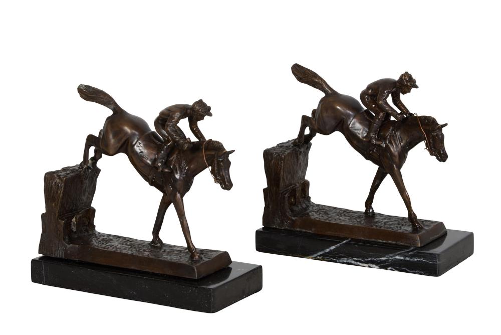 <b>Cast Bronze Bookends</b><br>circa 20th cen.