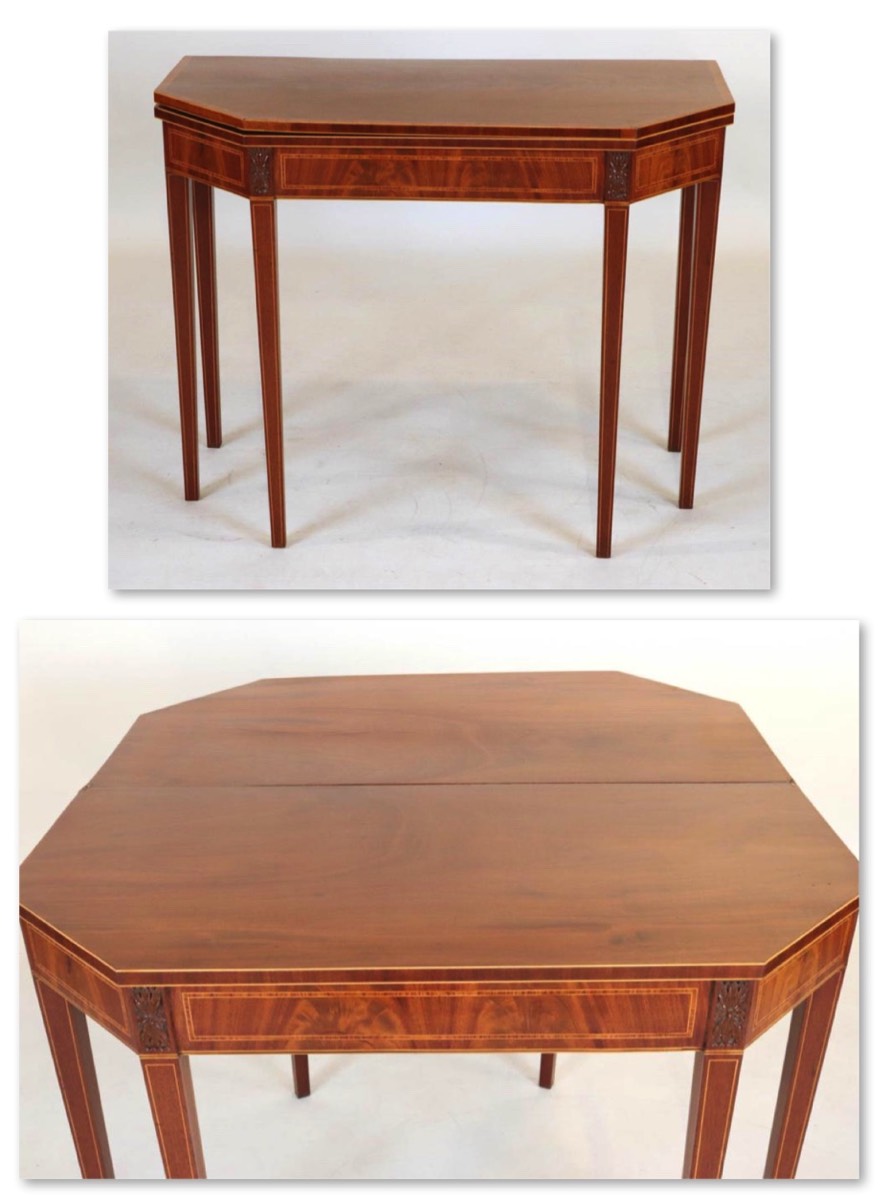 Geo. III Card Table, Eng., ca. 1800